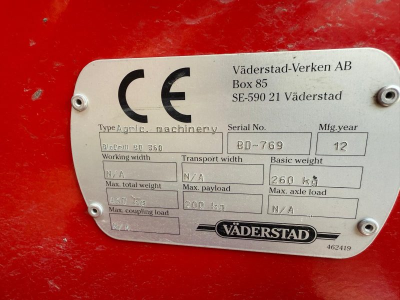 Agregat Uprawowo-Siewny Vaderstad Rapid RDA 800S rok pro 2012 szerokość robocza 8m.